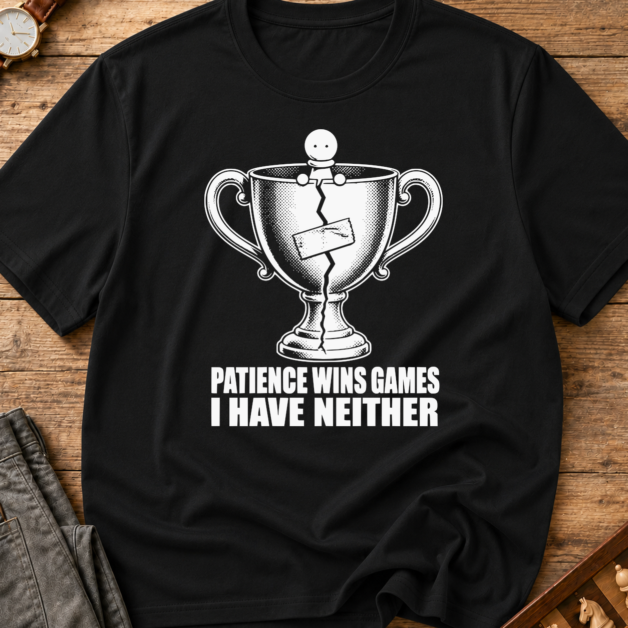 Patience Wins Games I Have Neither T-Shirt