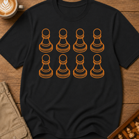 Pawns Orange Minimal T-Shirt