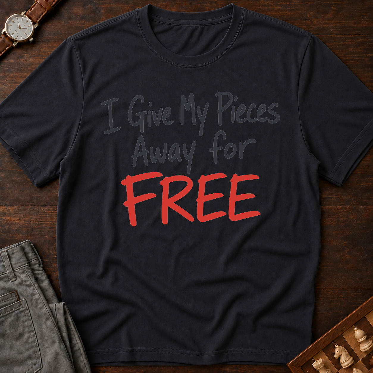 I Give My Pieces Away Free T-Shirt