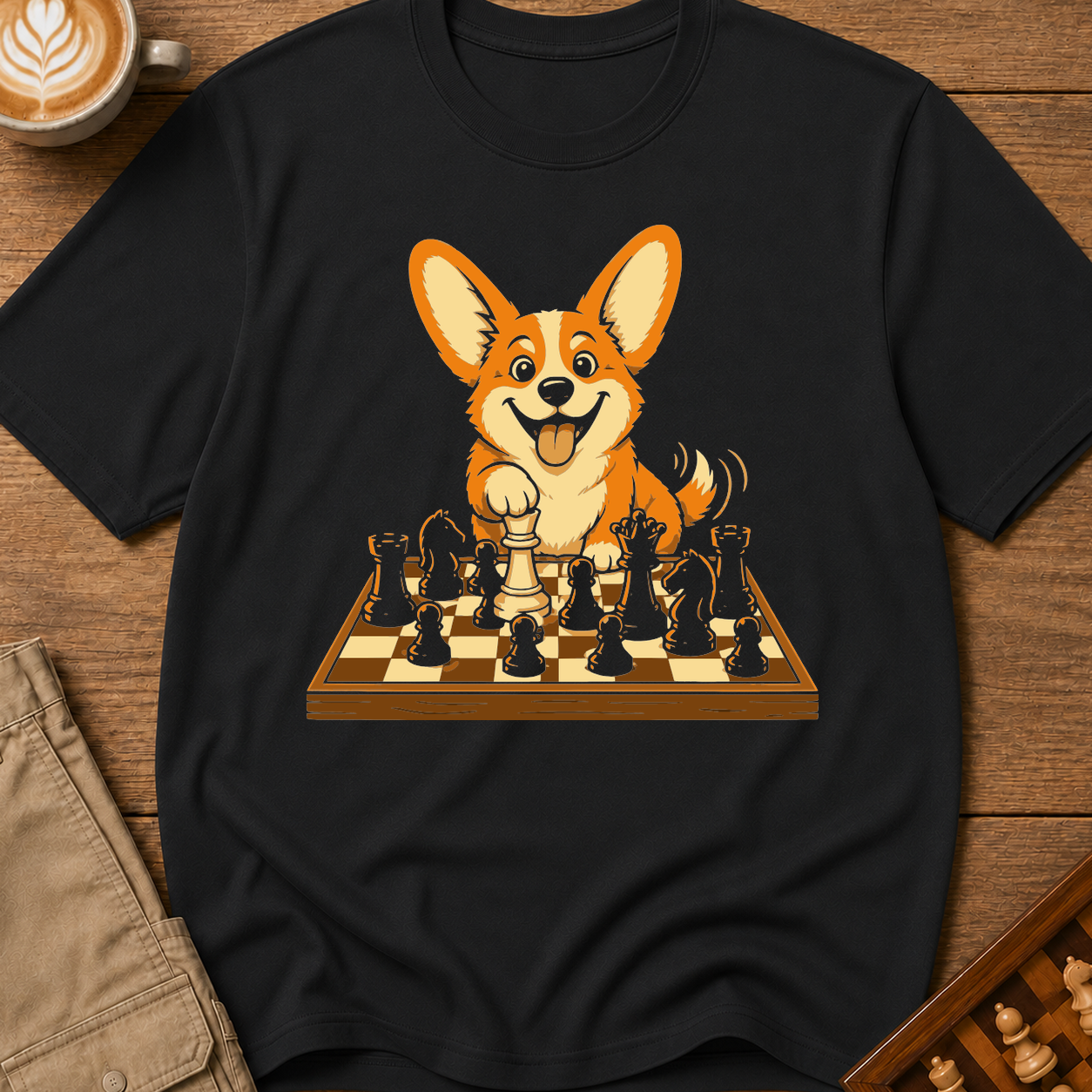 Caped Crusader Corgi T-Shirt