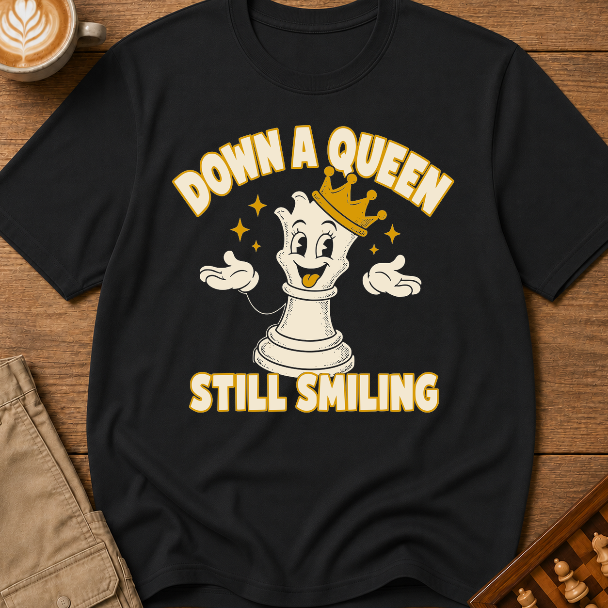 Down A Queen Still Smiling T-Shirt