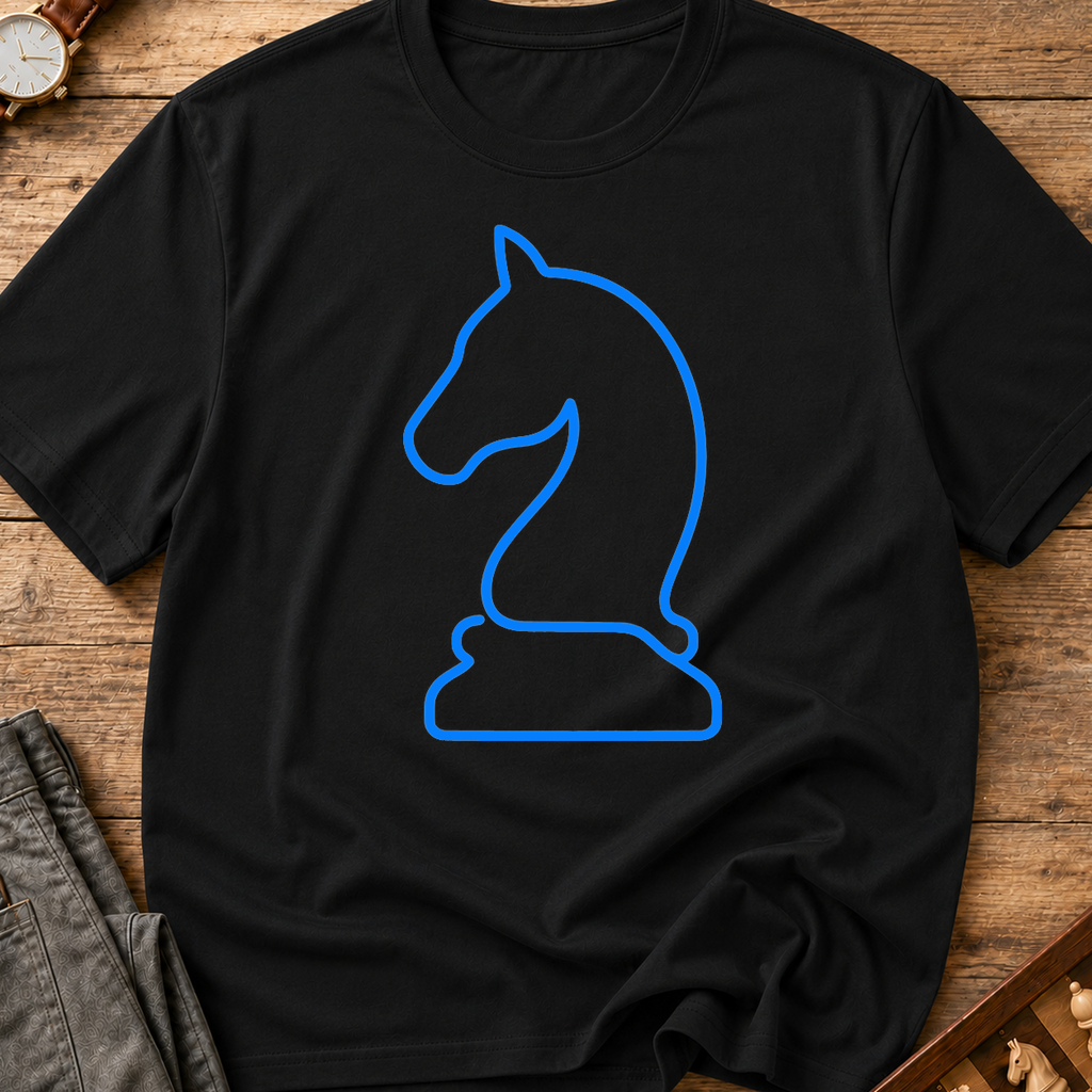 Knight Blue Outline T-Shirt