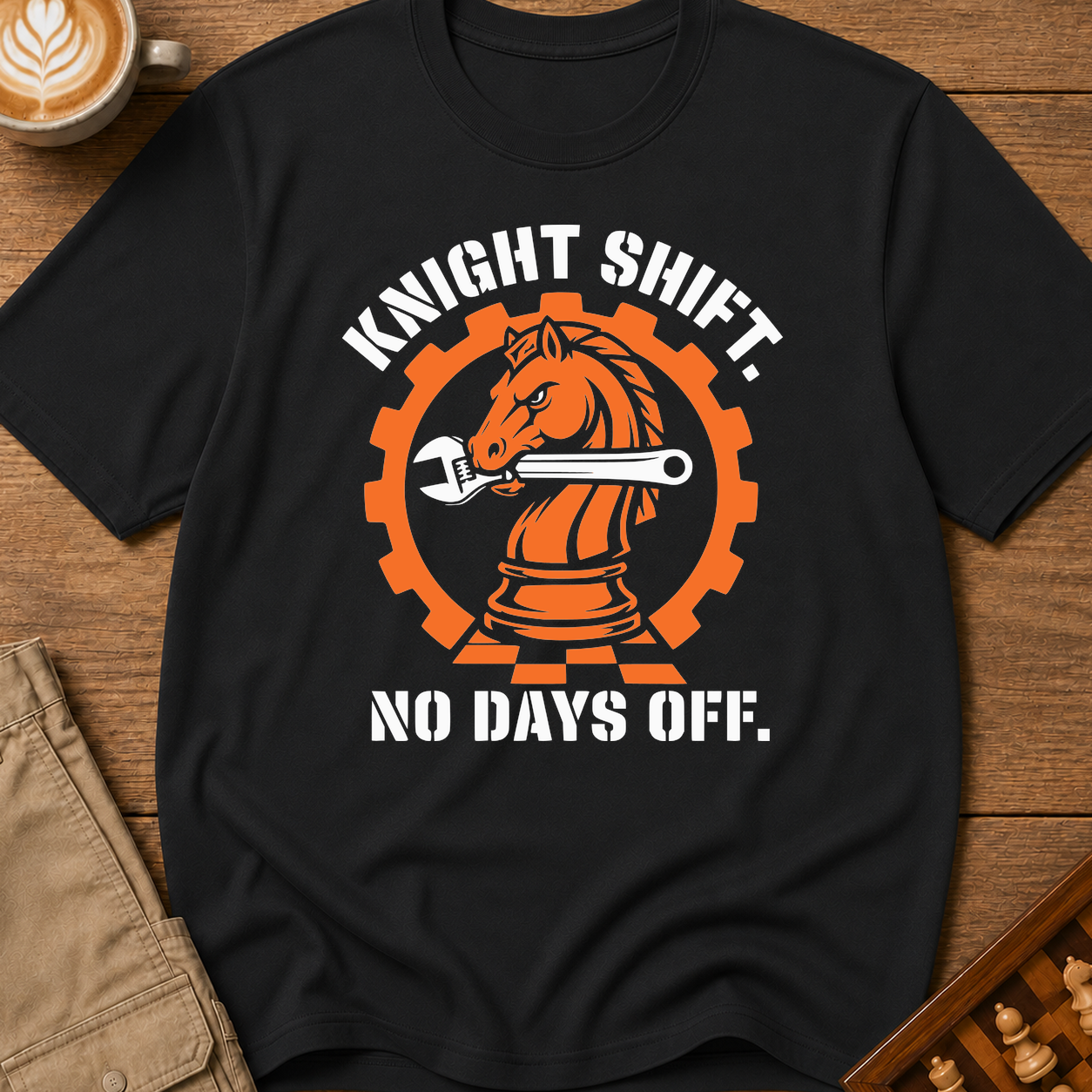Knight Shift No Days Off T-Shirt