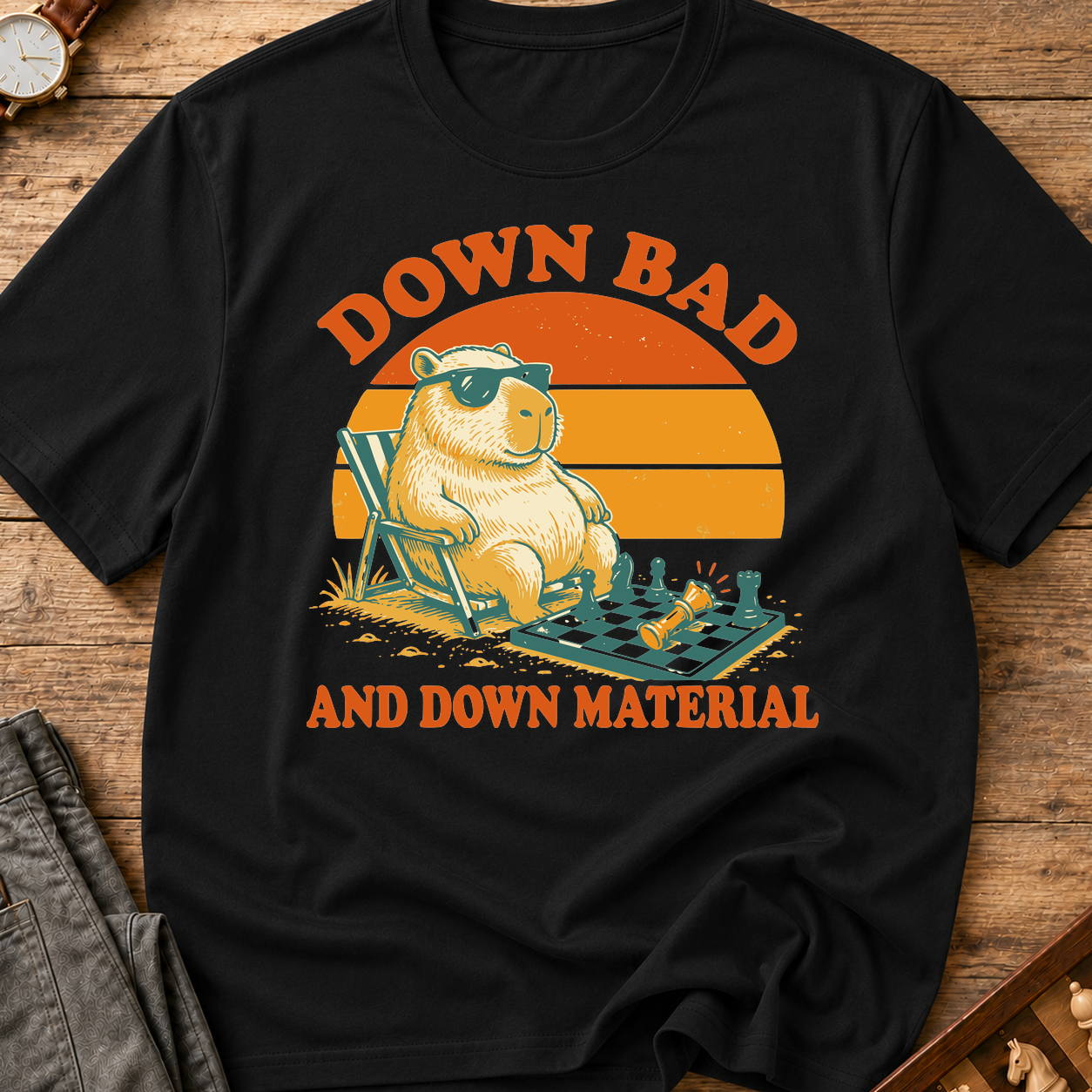 Down Bad And Down Material T-Shirt