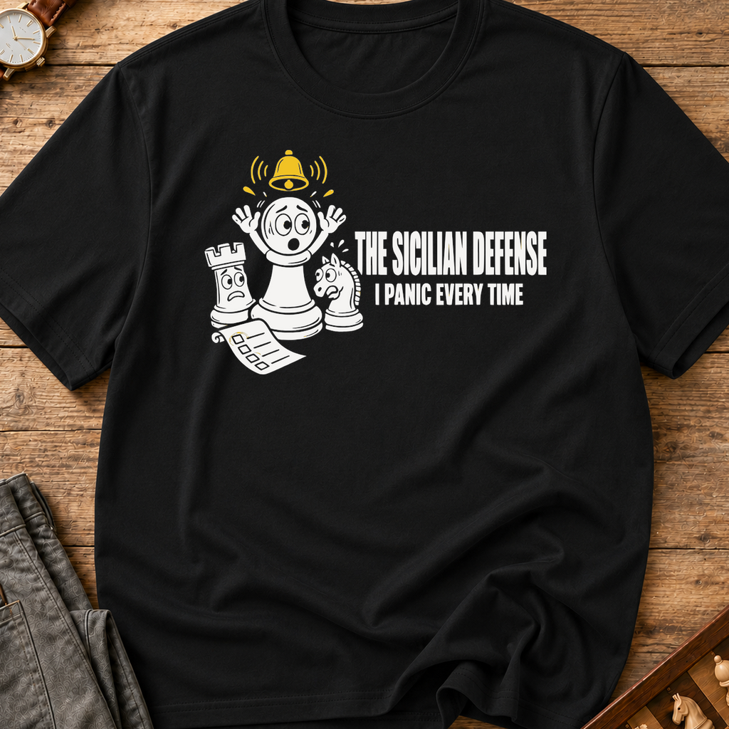 The Sicilian Defense I Panic Every Time T-Shirt