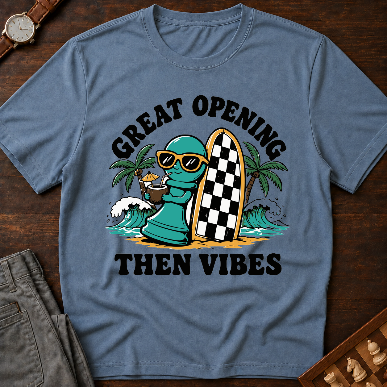 Beach Day Chess Piece T-Shirt