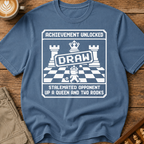 Achievement Unlocked Draw Stalemated Up A Queen And Two Rooks T-Shirt