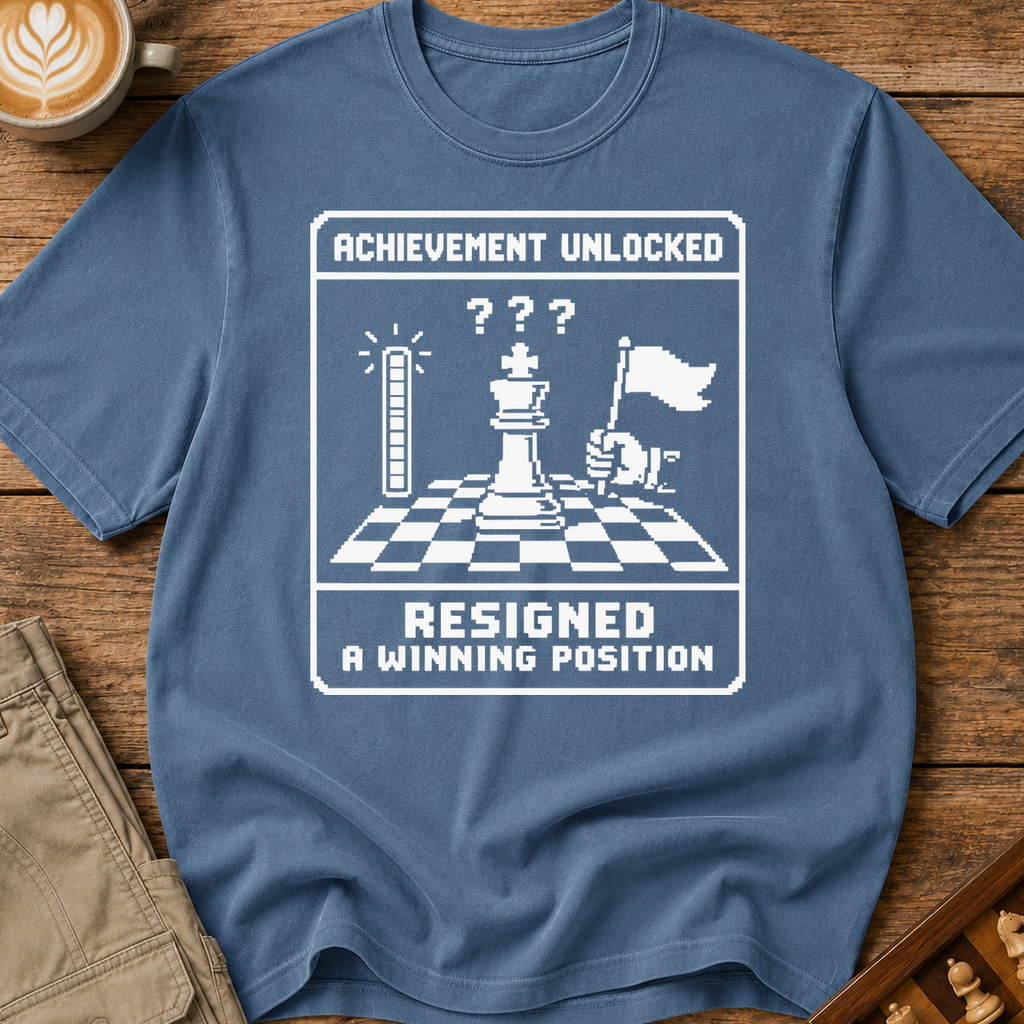 Achievement Unlocked Resigned A Winning Position T-Shirt