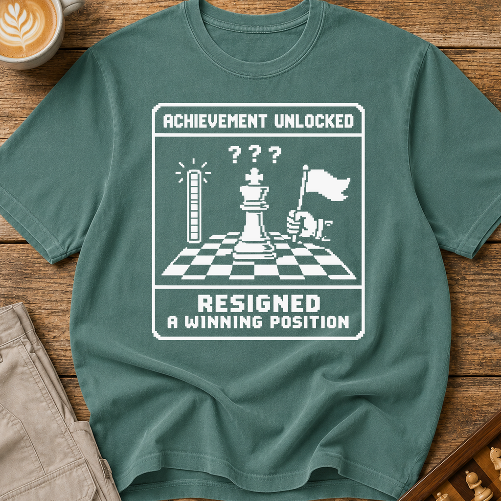 Achievement Unlocked Resigned A Winning Position T-Shirt