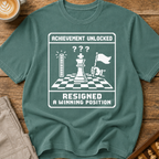 Achievement Unlocked Resigned A Winning Position T-Shirt