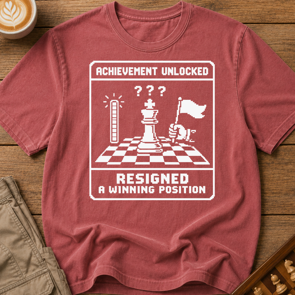 Achievement Unlocked Resigned A Winning Position T-Shirt