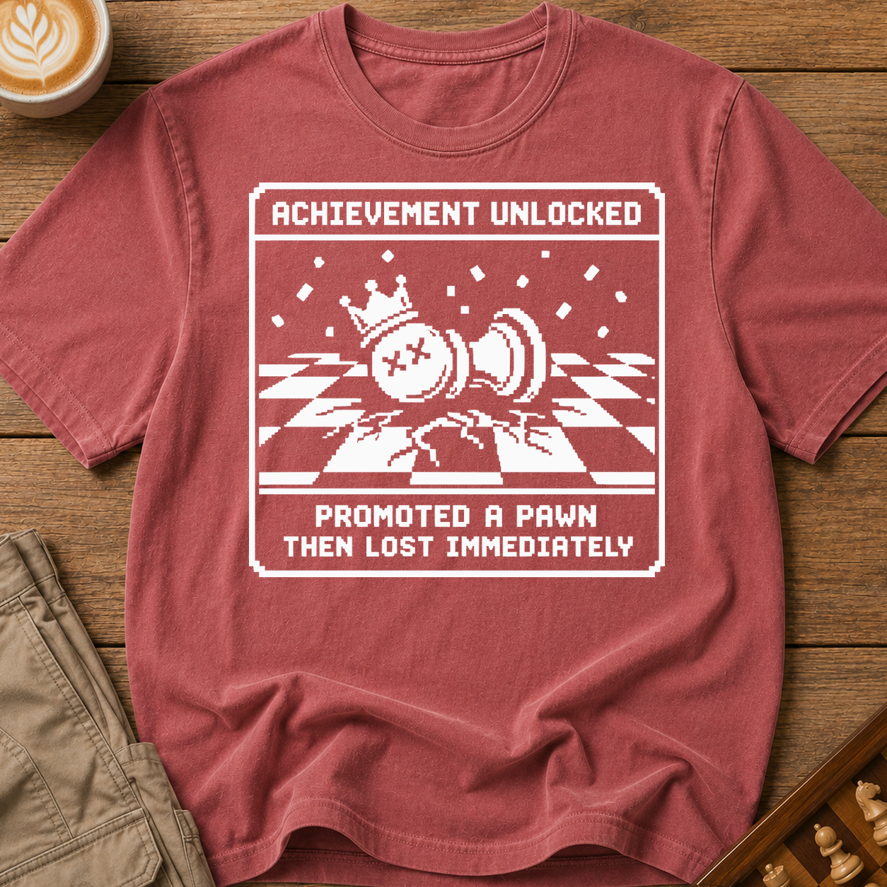 Achievement Unlocked Promoted A Pawn Then Lost Immediately T-Shirt