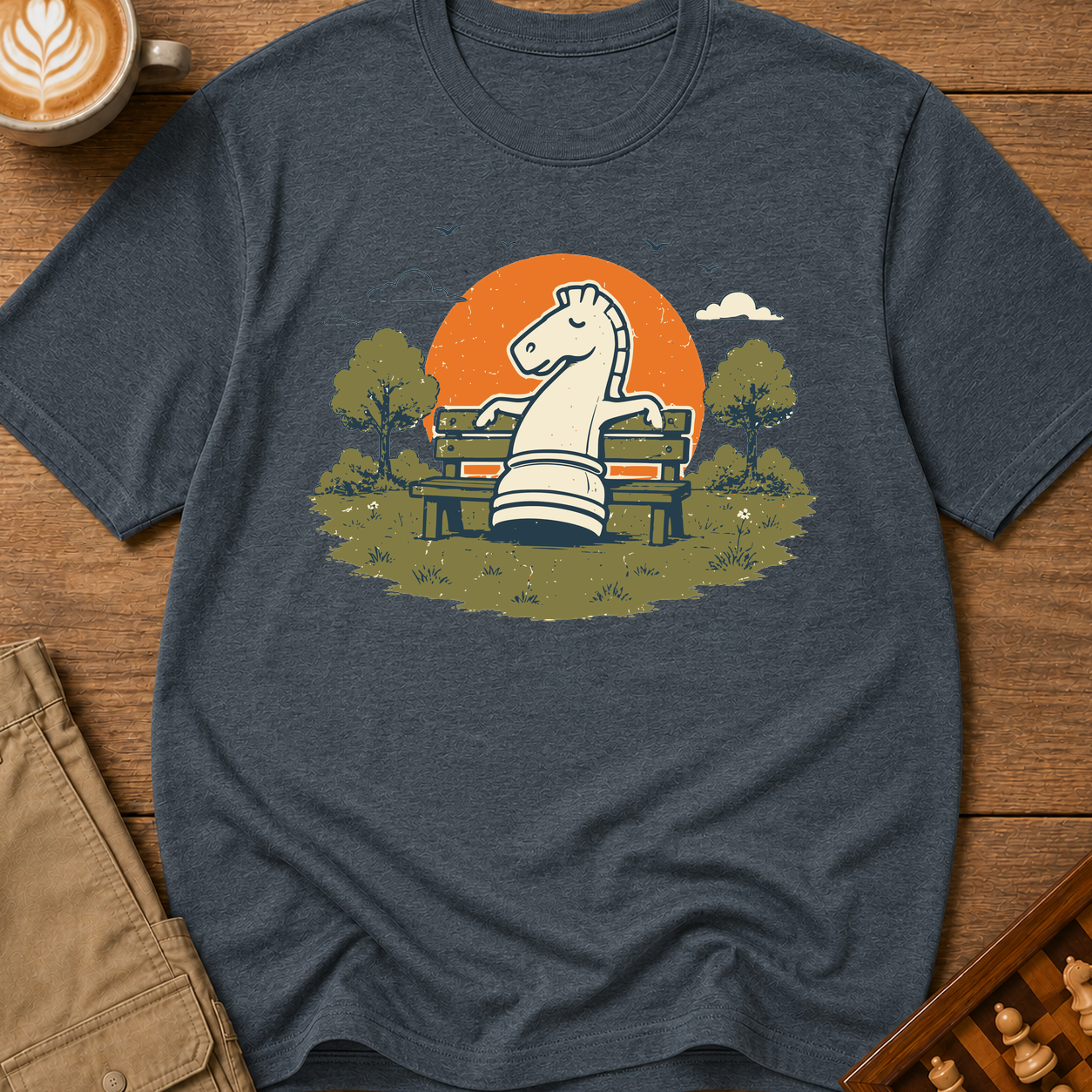 Knight On A Park Bench T-Shirt
