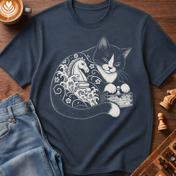 Tattooed Chess Cat T-Shirt