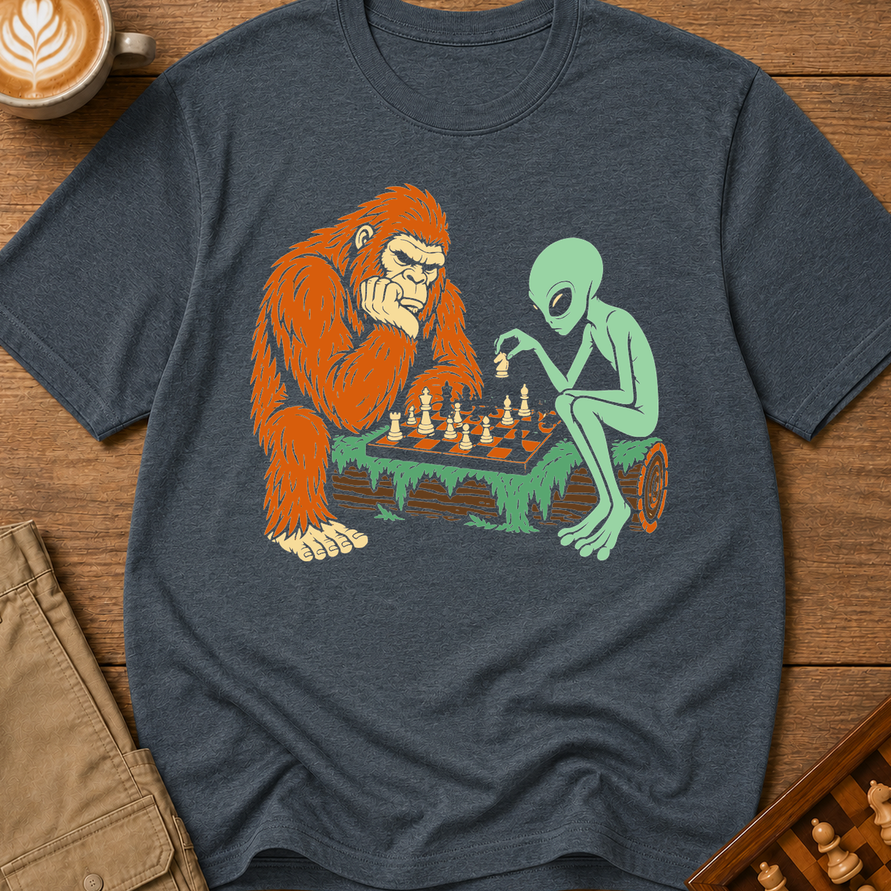 Bigfoot vs Alien T-Shirt
