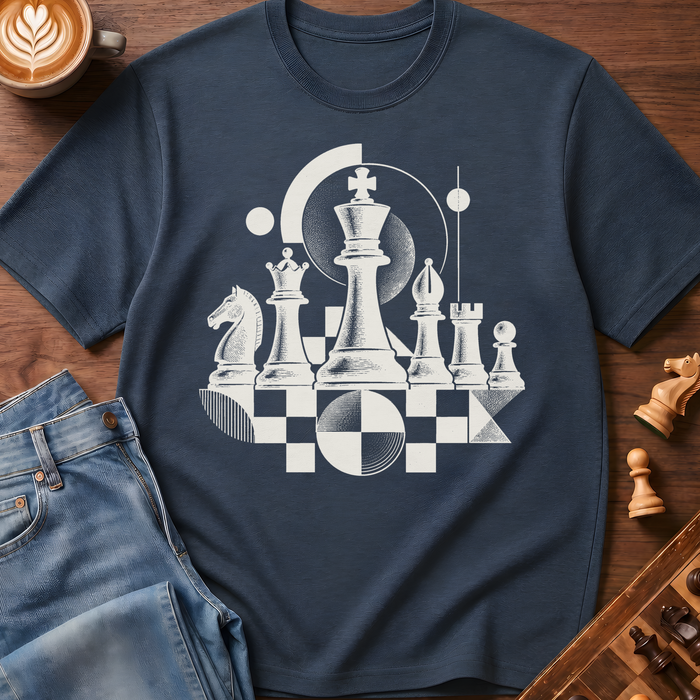 Geometric Chess Ensemble T-Shirt