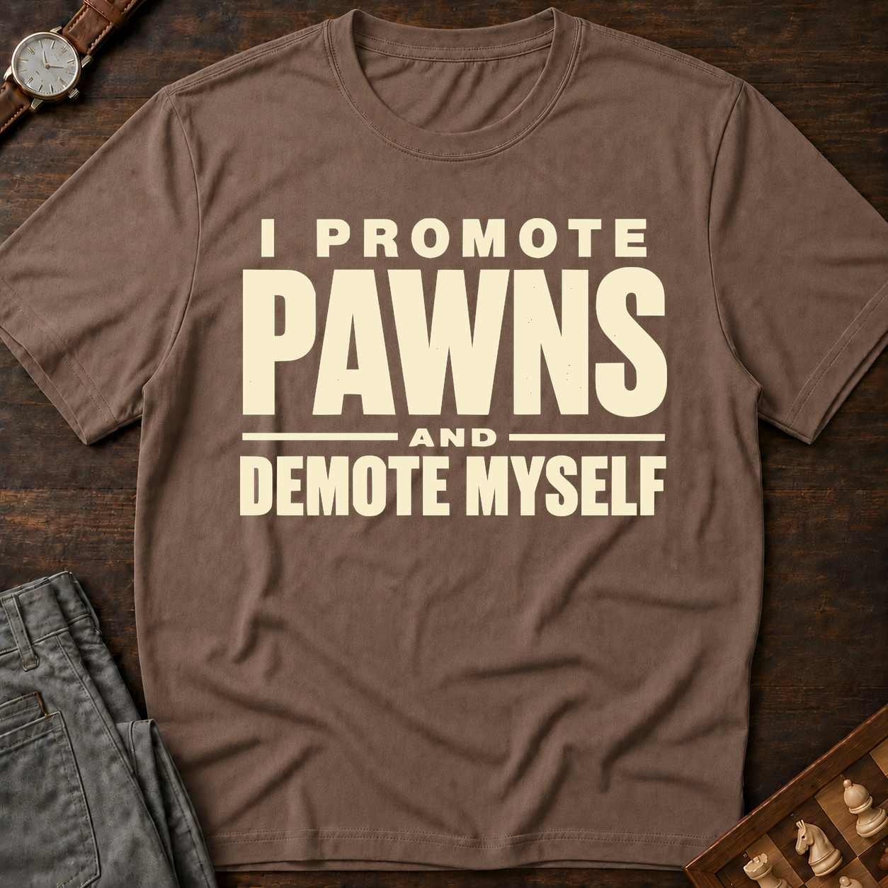 I Promote Pawns Demote Myself T-Shirt