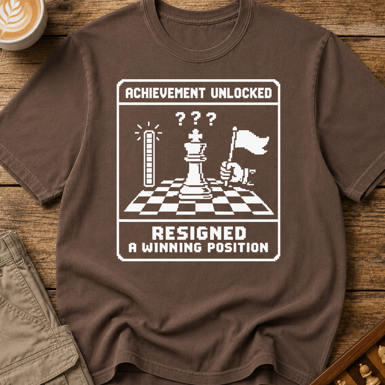 Achievement Unlocked Resigned A Winning Position T-Shirt