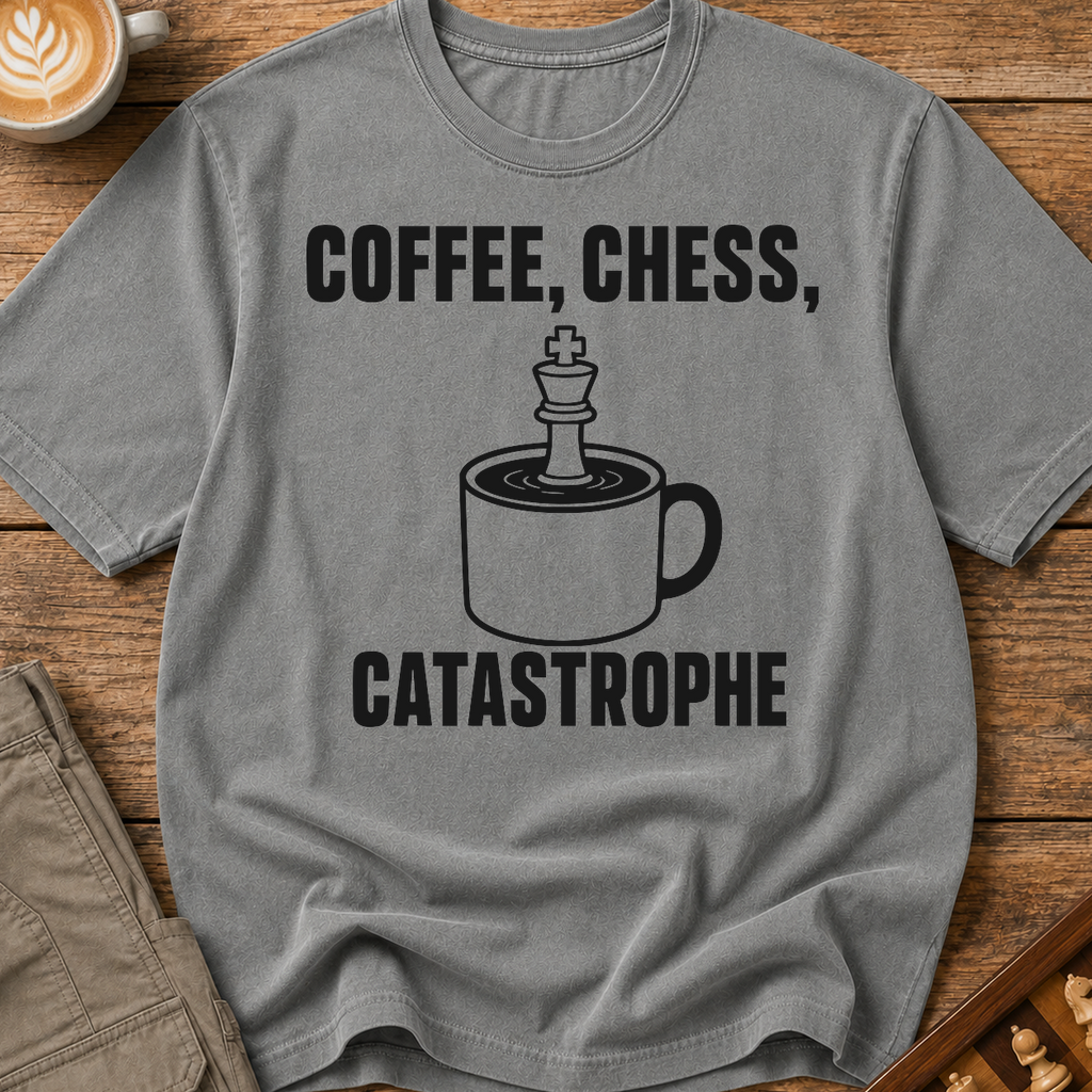 Coffee Chess Catastrophe T-Shirt