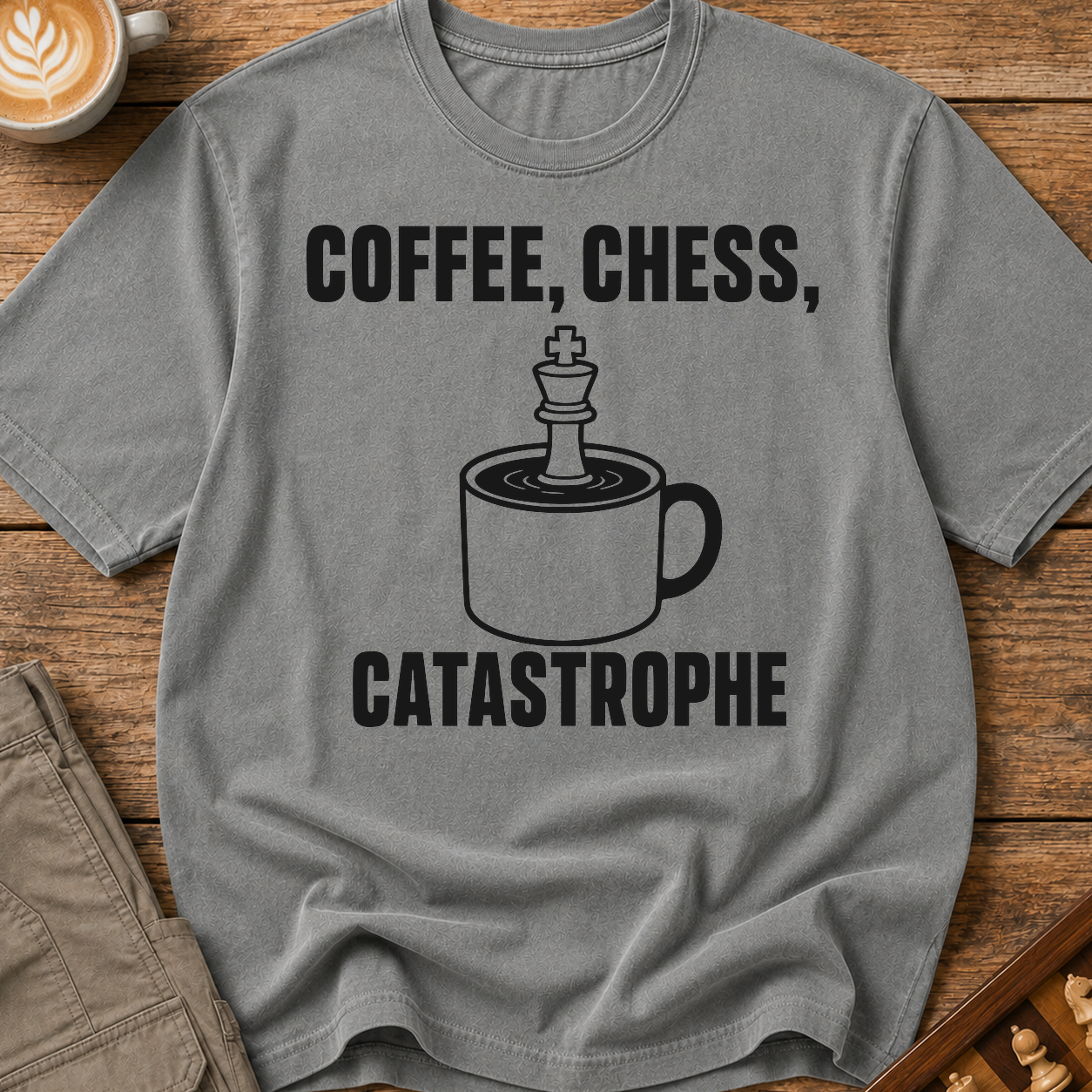 Coffee Chess Catastrophe T-Shirt