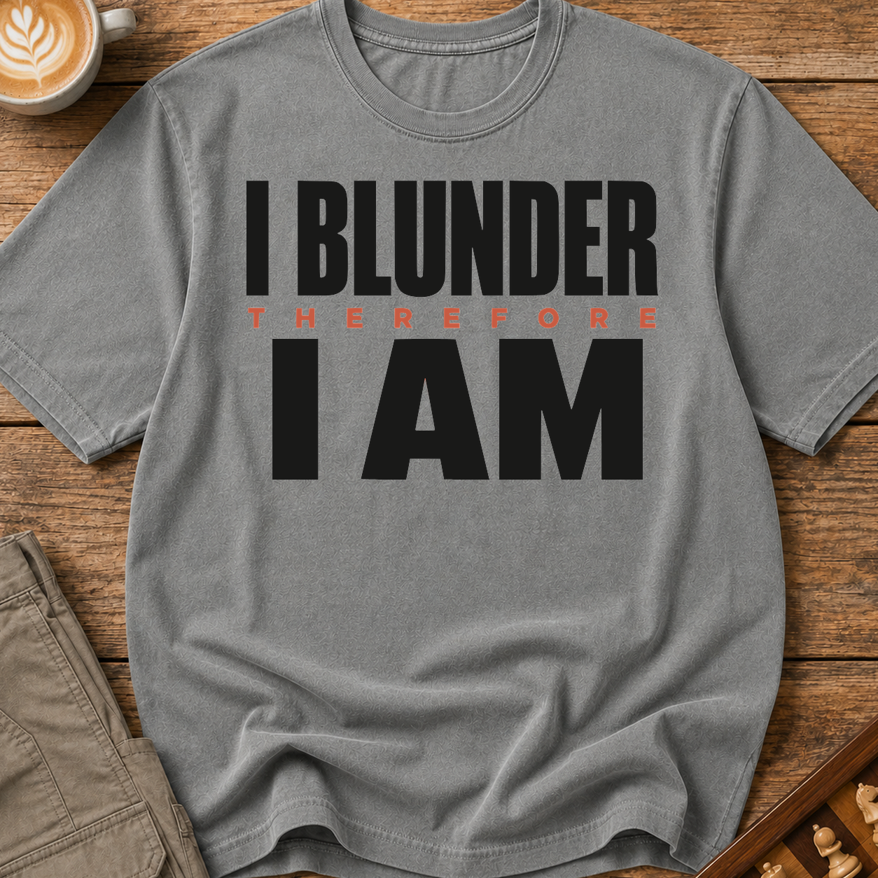 I Blunder Therefore I Am T-Shirt