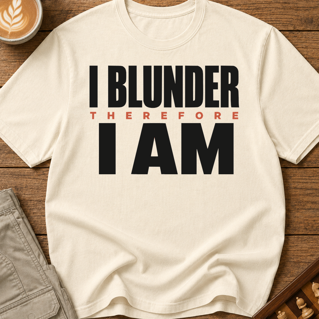 I Blunder Therefore I Am T-Shirt