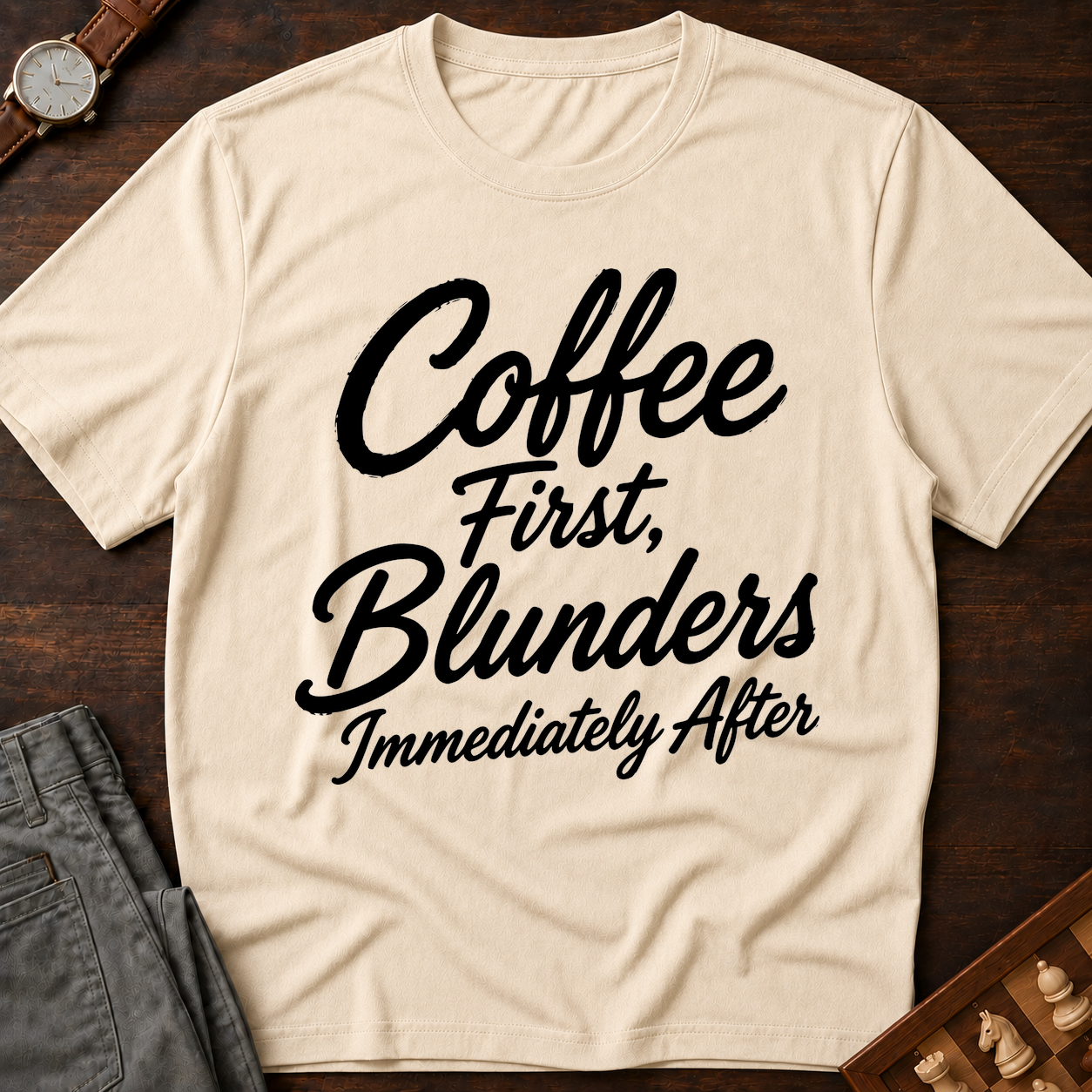 Coffee First Blunders Immediately After T-Shirt