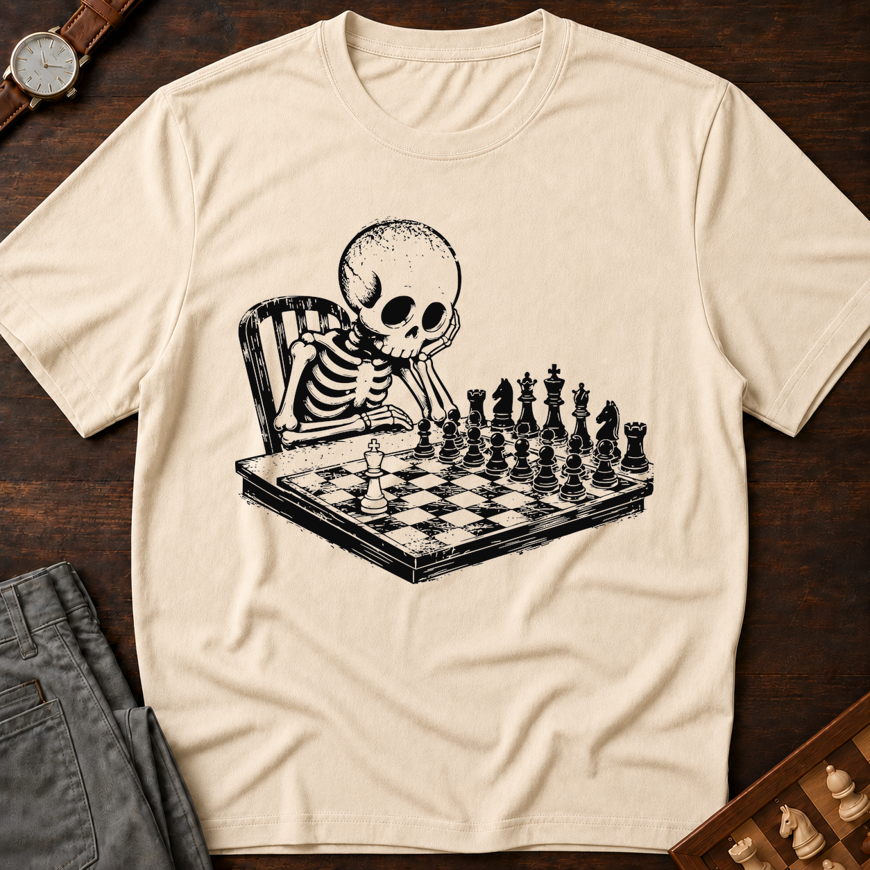 Skeleton At The Board T-Shirt