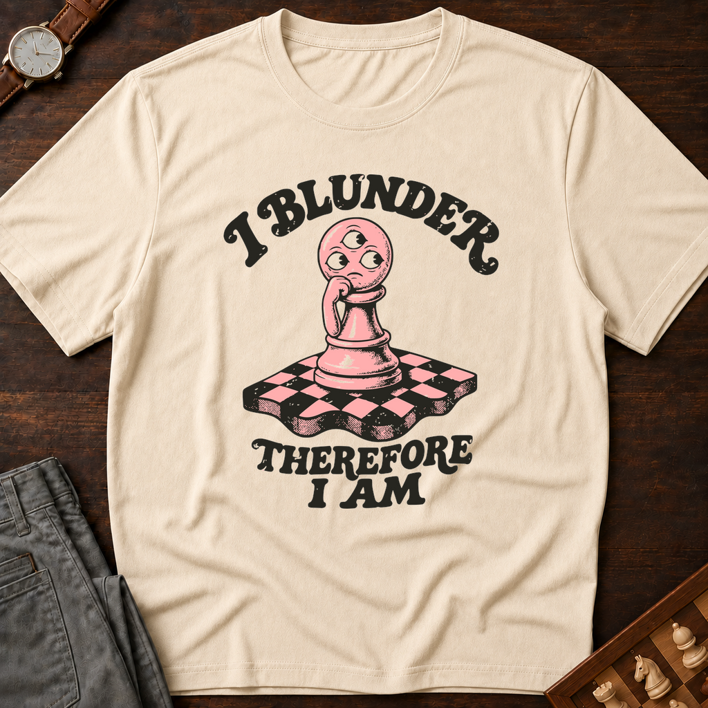 I Blunder Therefore I Am T-Shirt