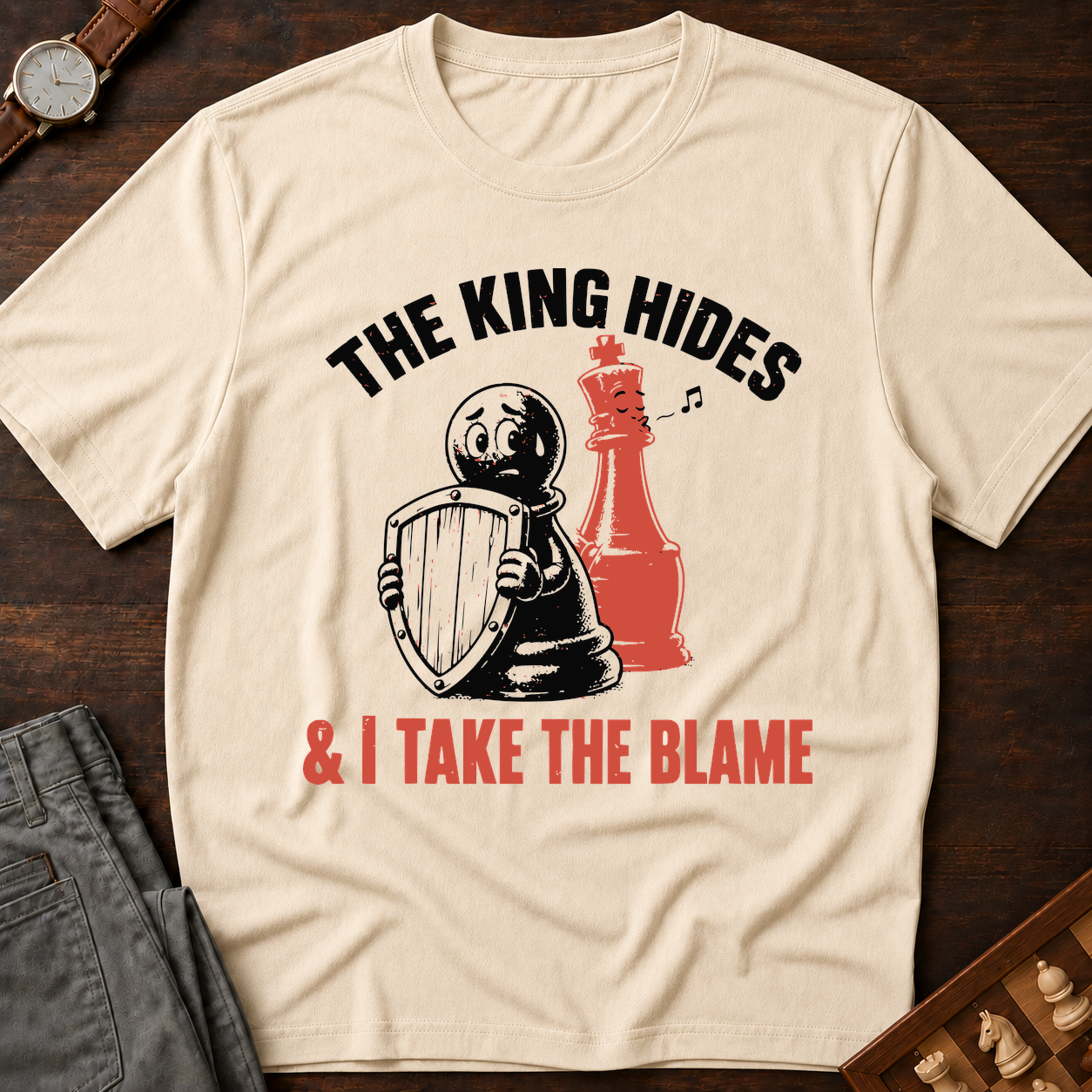 The King Hides I Take Blame T-Shirt