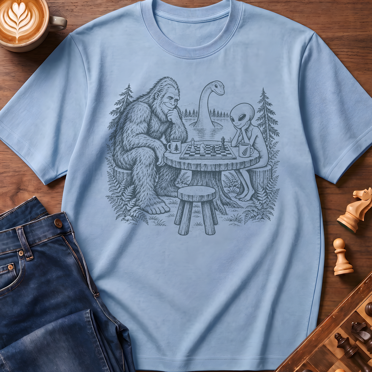 Cryptid Chess Gathering T-Shirt