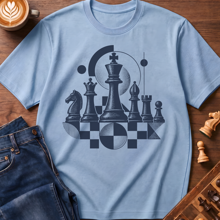 Geometric Chess Ensemble T-Shirt