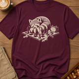 Raccoon At The Board T-Shirt