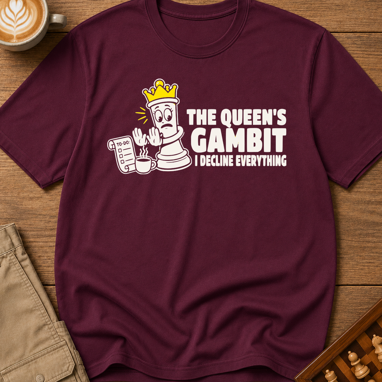 The Queen's Gambit I Decline Everything T-Shirt