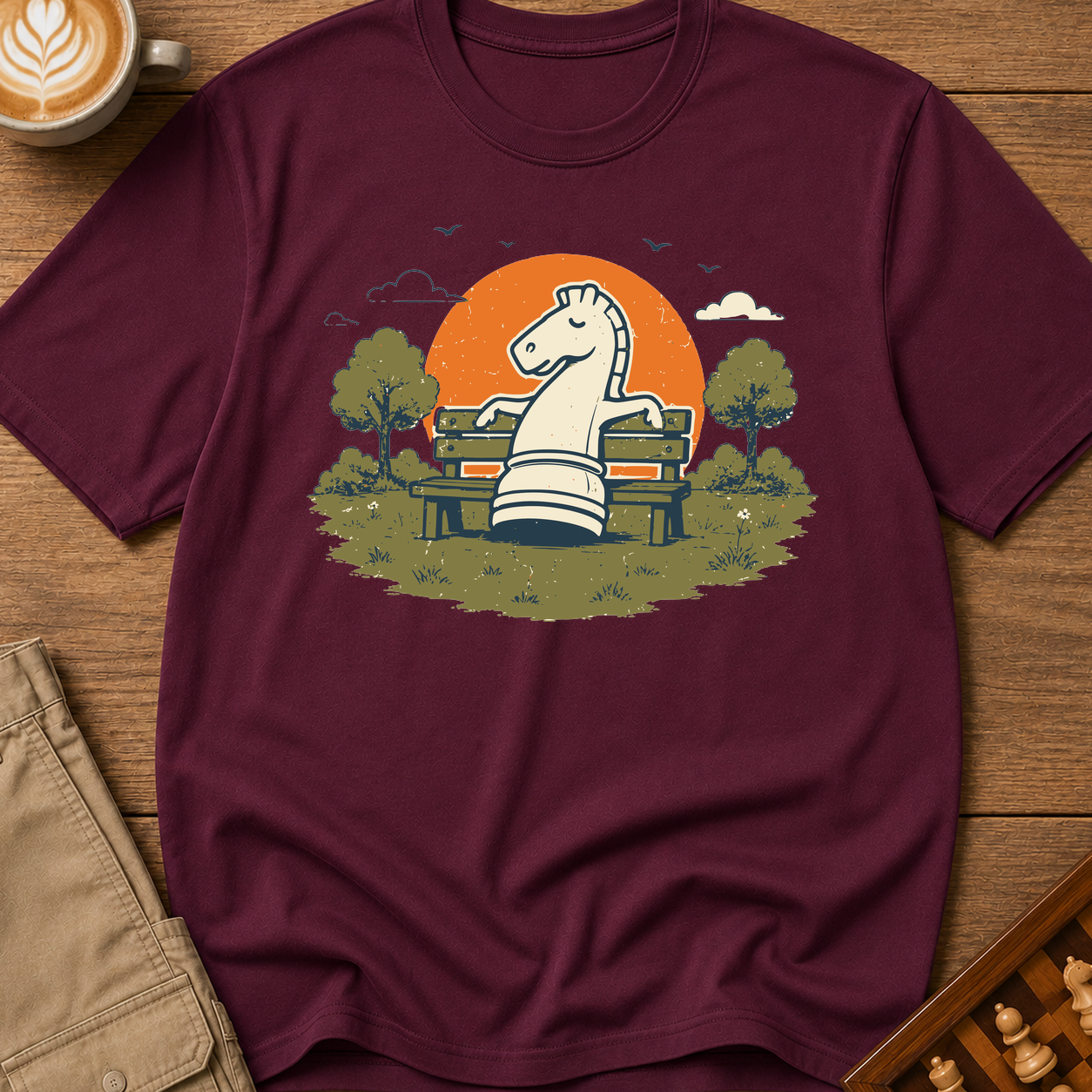 Knight On A Park Bench T-Shirt