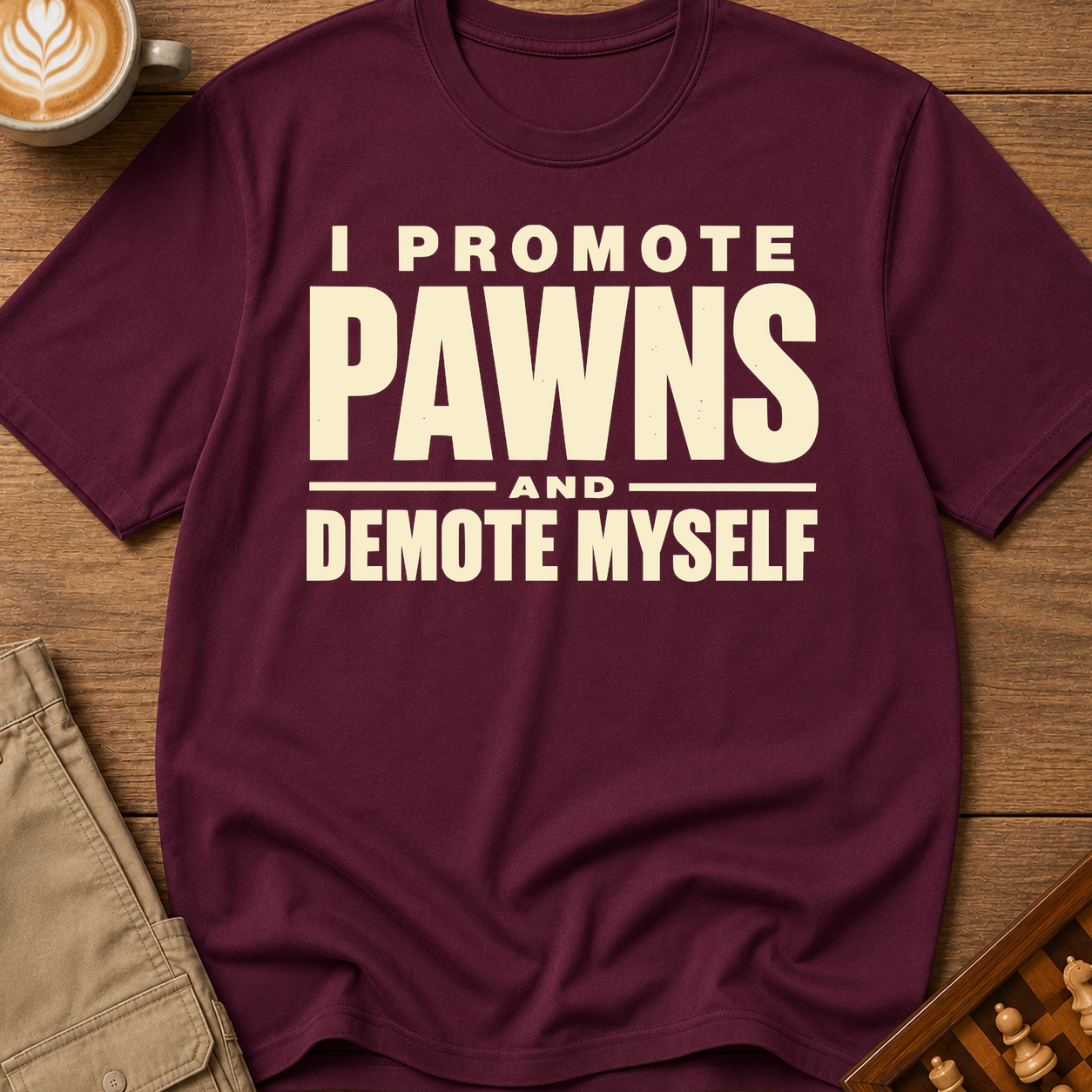 I Promote Pawns Demote Myself T-Shirt