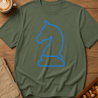 Knight Blue Outline T-Shirt