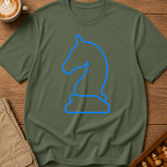 Knight Blue Outline T-Shirt