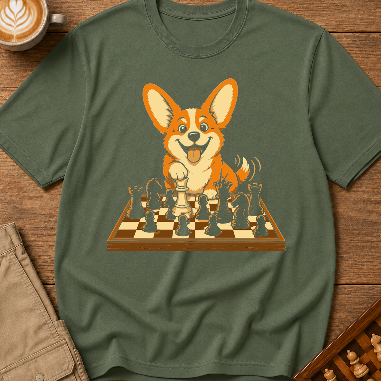Caped Crusader Corgi T-Shirt