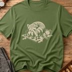 Raccoon At The Board T-Shirt