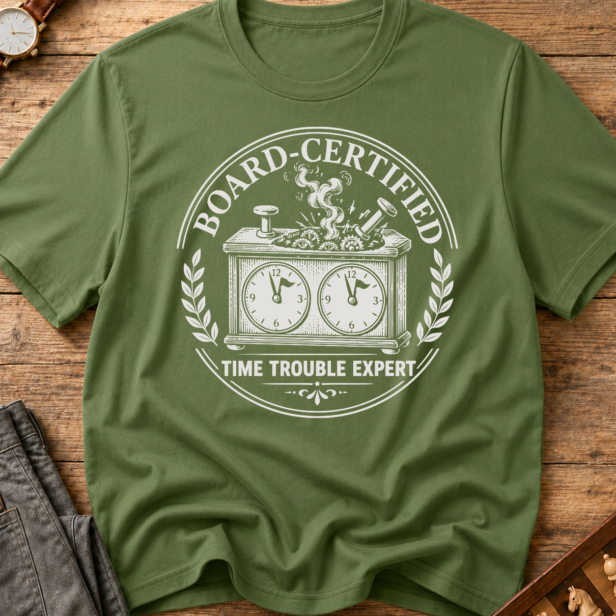Board-Certified Time Trouble Expert T-Shirt