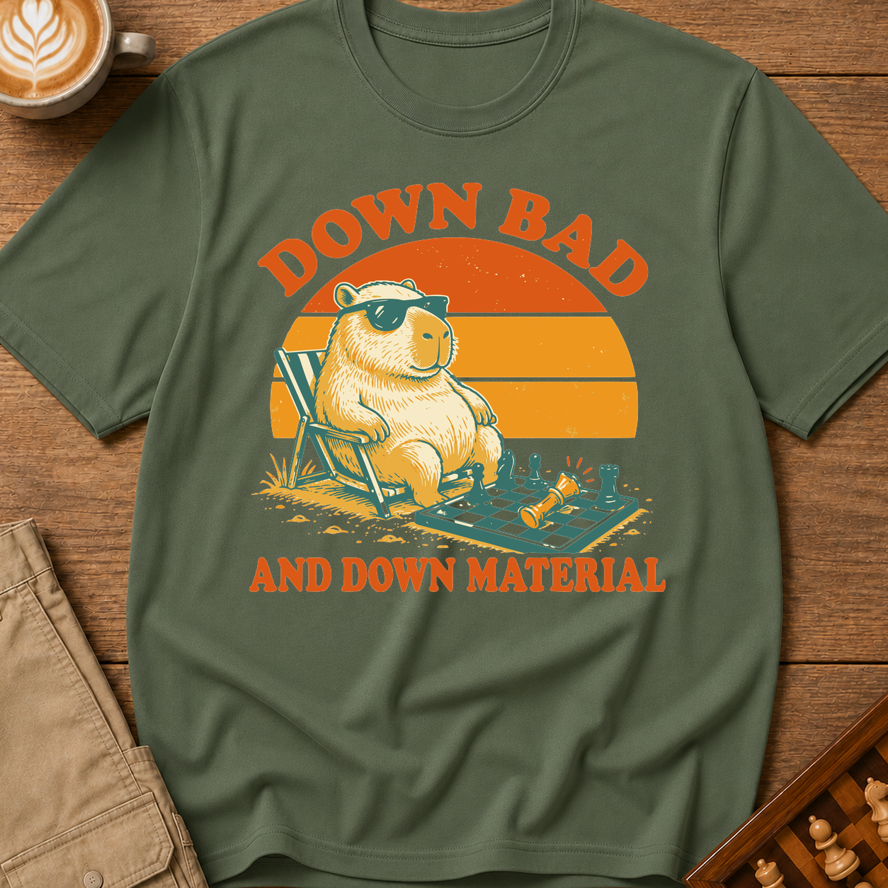 Down Bad And Down Material T-Shirt