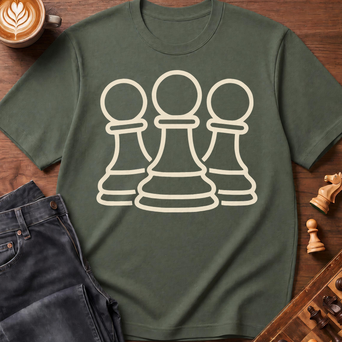 Pawn Trio Outline T-Shirt