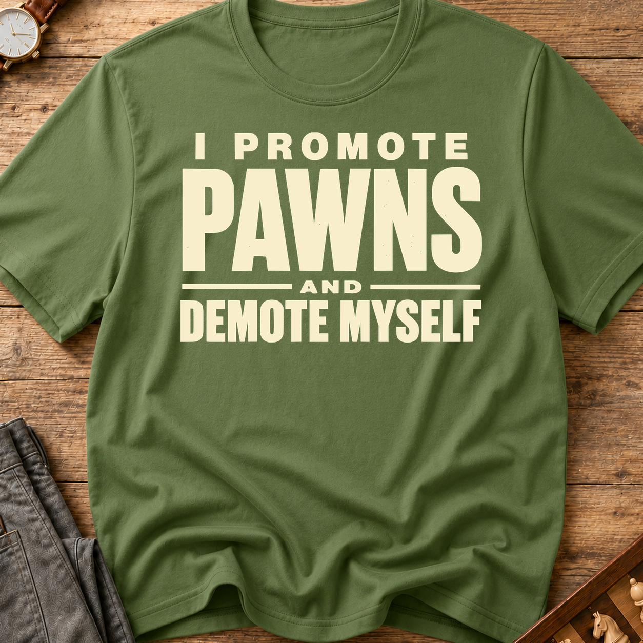 I Promote Pawns Demote Myself T-Shirt