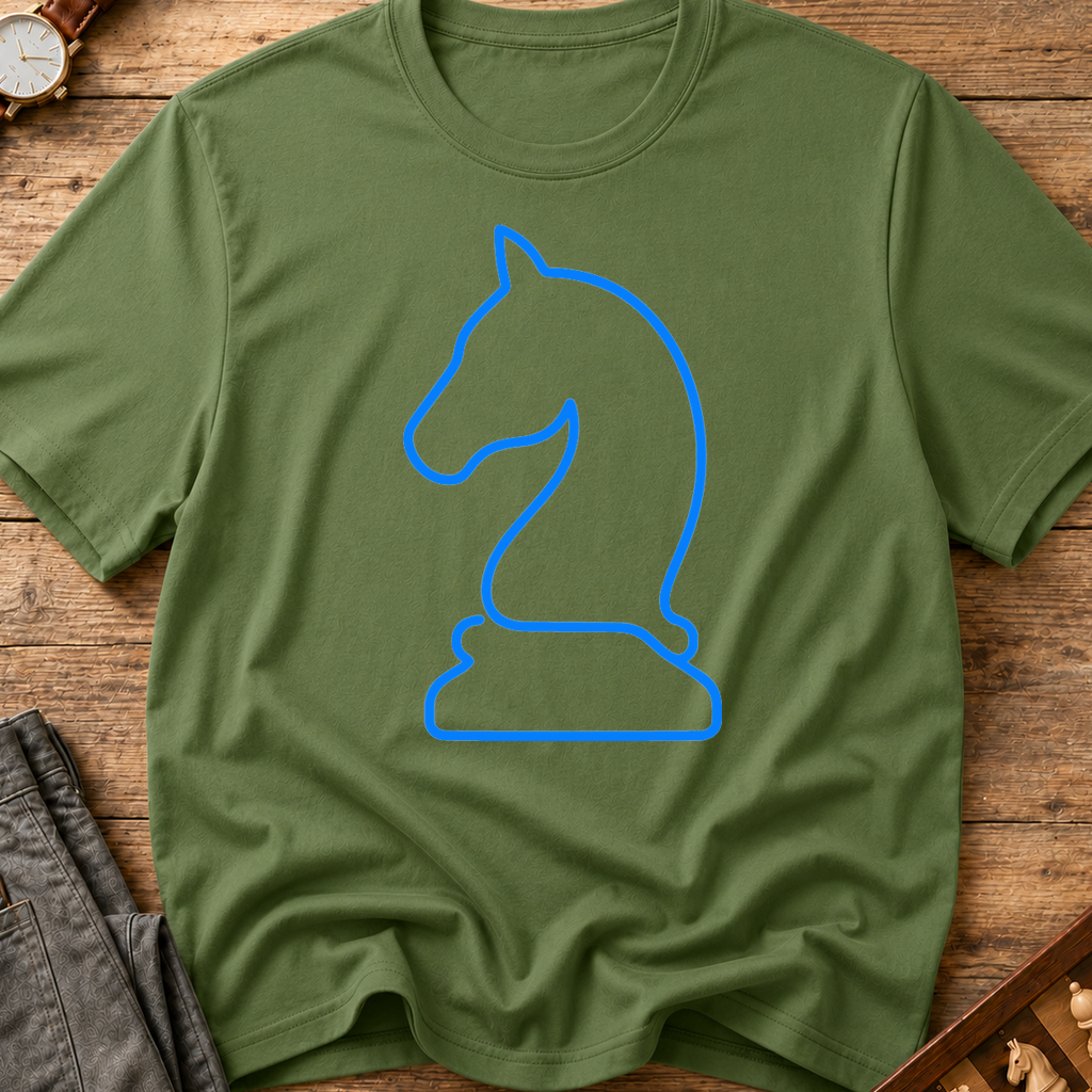 Knight Blue Outline T-Shirt