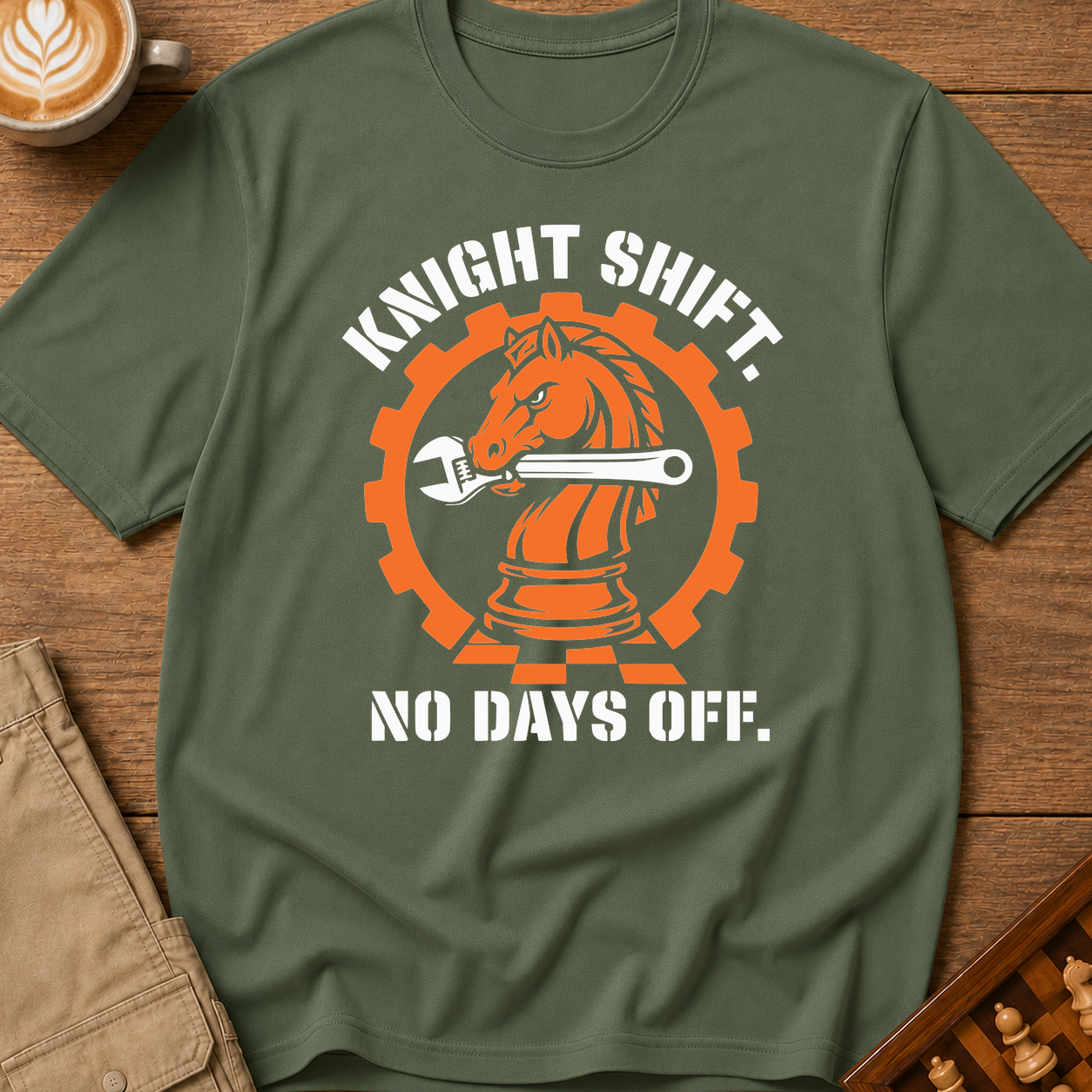 Knight Shift No Days Off T-Shirt