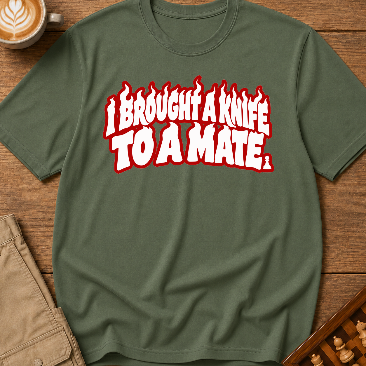 I Brought A Knife To A Mate T-Shirt