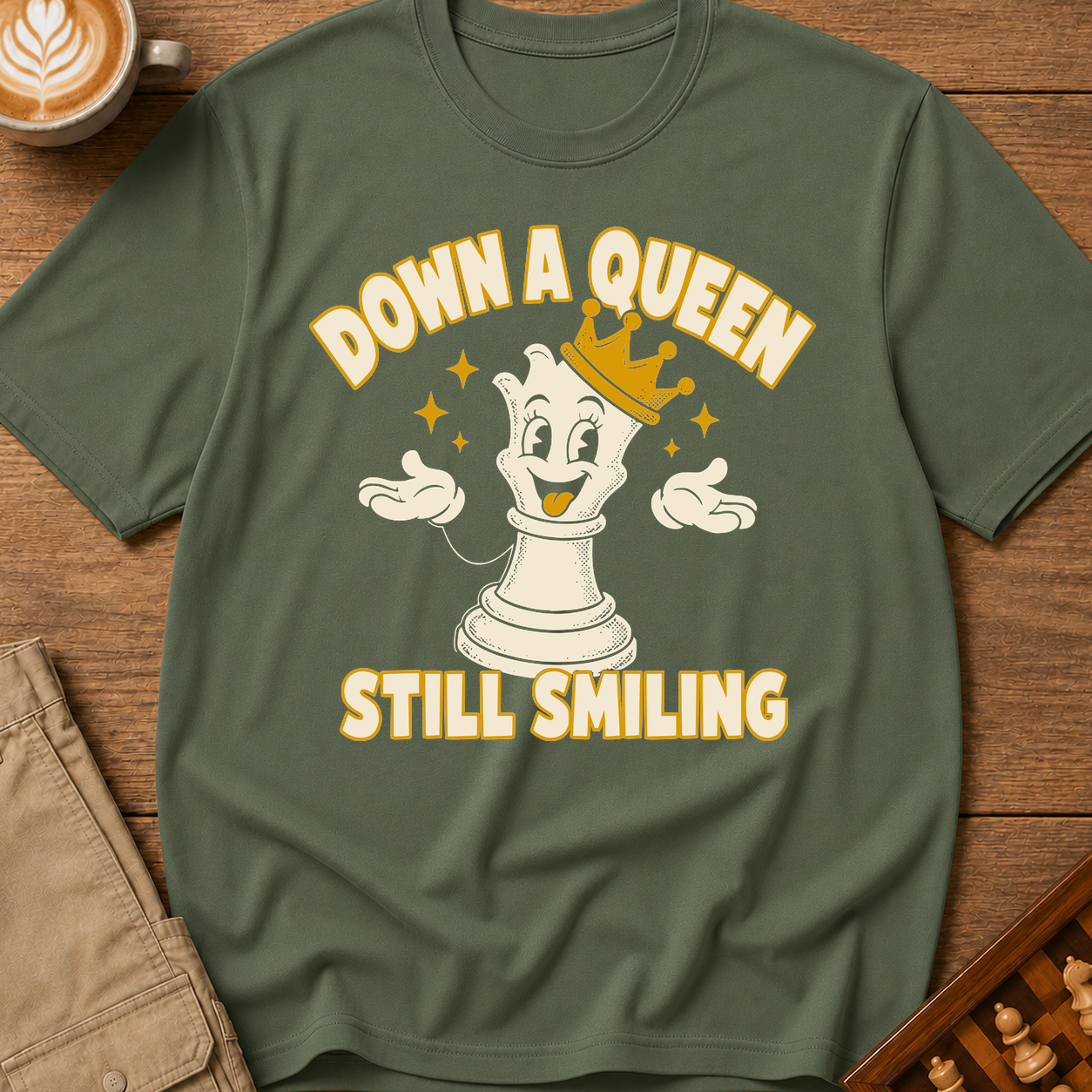 Down A Queen Still Smiling T-Shirt