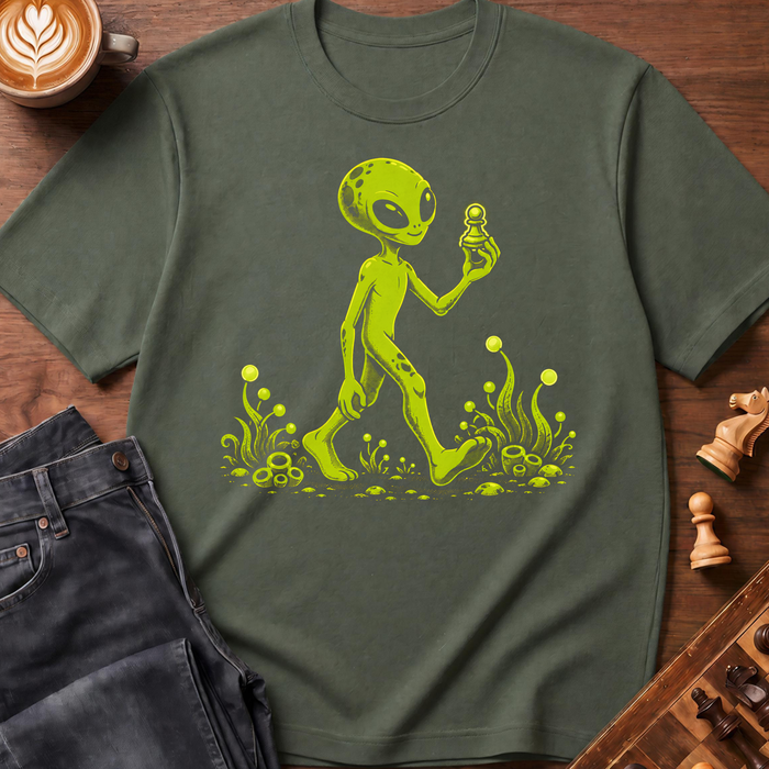 Alien Chess Player T-Shirt