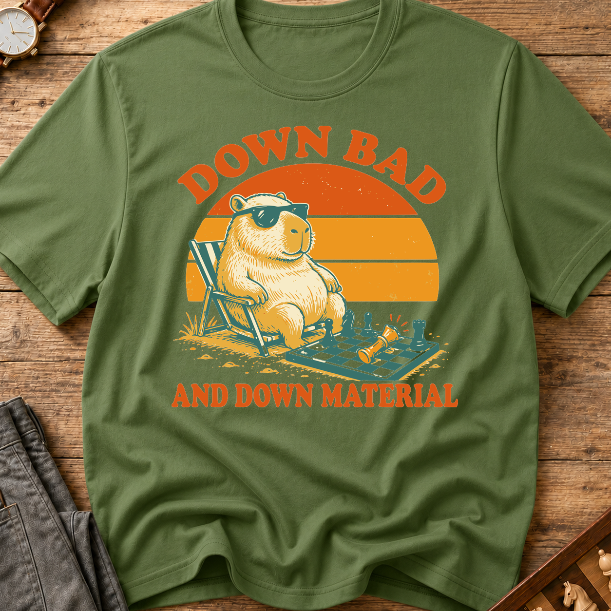 Down Bad And Down Material T-Shirt